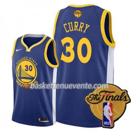 Maillot Basket Golden State Warriors Stephen Curry 30 2018 NBA Finals Nike Bleu Swingman - Homme